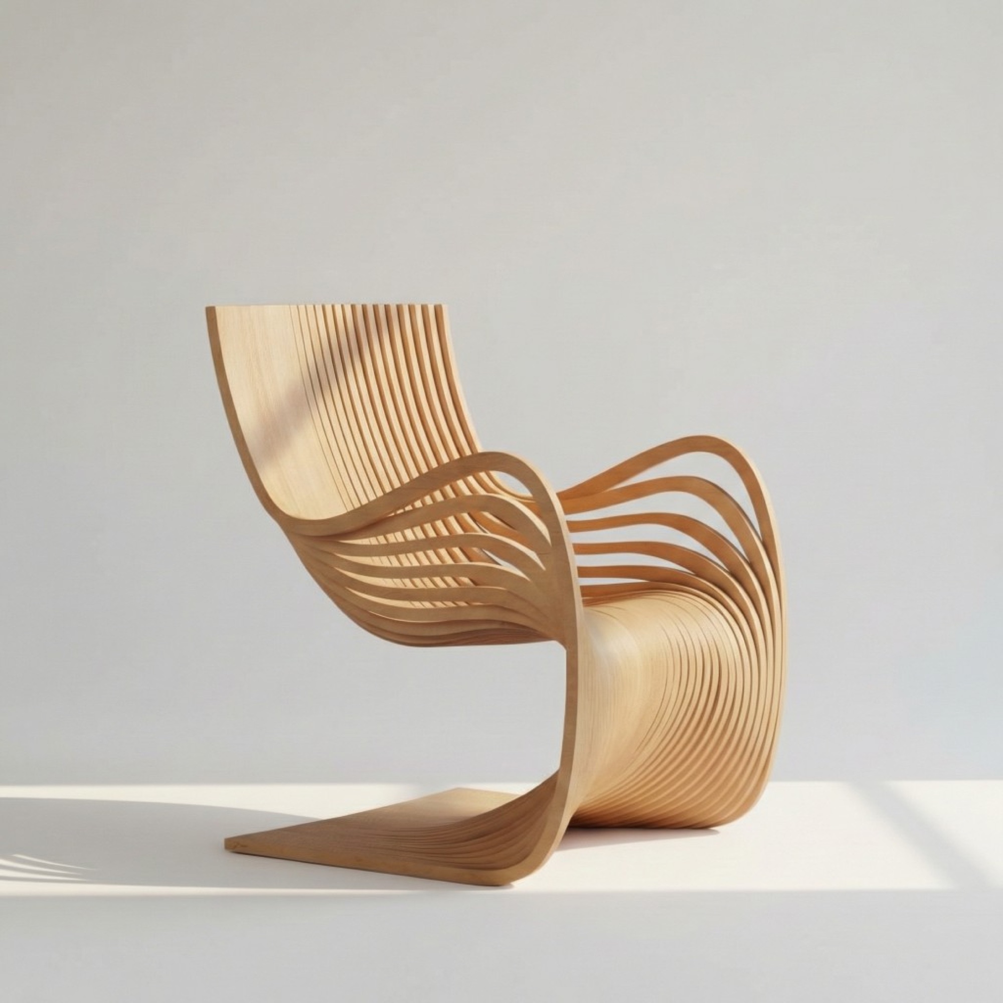 Скульптурное кресло, боковой ракурс